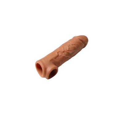 3,5 cm Dolgulu Realistik Melez  Penis Kılıfı