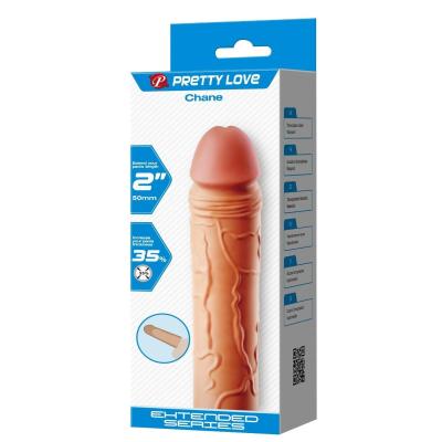 5 cm Dolgulu Ten Rengi Silikon Chane Penis Kılıfı