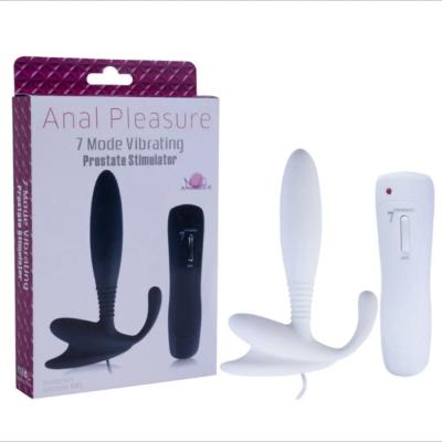 Anal ve Prostat Stimulator 7 Farklı Titreşimli Anal Plug Beyaz