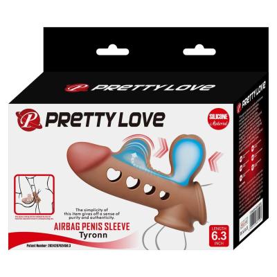 Hava Yastıklı Premium Melez Rengi Silikon Penis Kılıfı