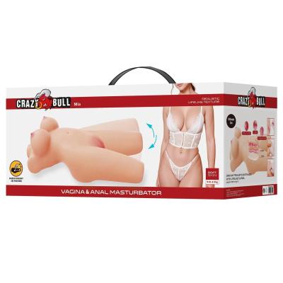 Mia 3 Boyutlu İki İşlevli Yarım Vücut Anal Vajinal Silikon Manken
