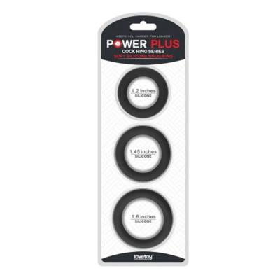 Power Plus 3lü Silikon Penis Halkası