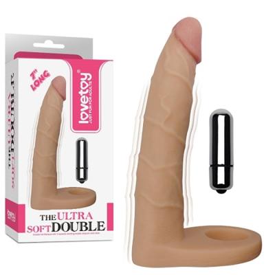 18 cm Realistik Titreşimli Anal Dildo Penis Halkası
