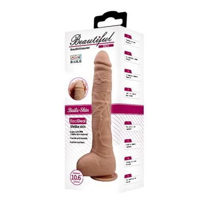 27 cm Büyük Boy Realistik Vantuzlu Dildo Penis
