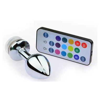 9 cm Uzaktan Kumandalı Led Işıklı Anal Plug