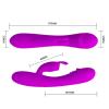 17 cm 30 Fonksiyonlu Klitoris Uyarıcılı Teknolojik Tavşan Vibratör Penis