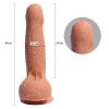 18 cm Et Dokulu Gerçekçi Çift Katmanlı Sünnetsiz Silikon Penis