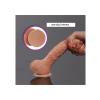18 cm Oynar Başlı Titreşimli Vibratör Realistik Penis Dildo