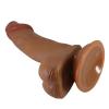 19,4 cm Et Dokulu Gerçekçi Çift Katmanlı Silikon Melez Penis