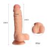19 cm 4 cm Kalınlığında Realistik Vantuzlu Dildo Penis