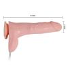 19 cm Su Fışkırtmalı Realistik Titreşimli Penis Dildo Mastürbatör