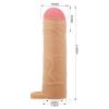 2,5 cm Dolgulu Ten Rengi Silikon Bunion Penis Kılıfı