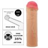 2,5 cm Dolgulu Ten Rengi Silikon Nile Penis Kılıfı