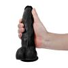 20,5 cm Gerçekçi Silikon Vantuzlu Zenci Penis