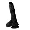 20,5 cm Gerçekçi Silikon Vantuzlu Zenci Penis