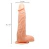 20,5 cm Isıtma Özellikli Oynar Başlı Kumandalı Titreşimli Dildo