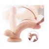 20 cm 3 cm Kalınlığında Realistik Vantuzlu Dildo Penis