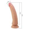 21 cm Çift Katmanlı Realistik Vantuzlu Testissiz Dildo Penis