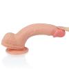 22 cm Gerçekçi Çift Katmanlı Silikon Dildo Penis