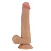 22 cm Yeni Nesil Çift Katmanlı Realistik Vantuzlu Dildo Penis
