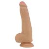 23,3 cm 4.3 cm Kalınlığında Çift Katmanlı Realistik Vantuzlu Dildo Penis