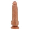 23,3 cm Yeni Nesil Çift Katmanlı Realistik Vantuzlu Dildo Penis
