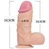 24,5 cm Vantuzlu Realistik Penis Ten Rengi Dildo