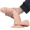24 cm 4.3 cm Kalınlığında Vantuzlu Realistik Penis Dildo