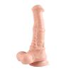 24 cm Et Dokulu Gerçekçi Çift Katmanlı Sünnetsiz Penis