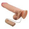 24 cm Kıkırdaklı Çift Katmanlı Gerçekçi Titreşimli Dildo Vibratör Penis