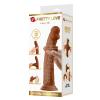 25,4 cm Çift Katmanlı Realistik Vantuzlu Testissiz Melez Dildo Penis