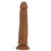 25,4 cm Çift Katmanlı Realistik Vantuzlu Testissiz Melez Dildo Penis