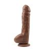 25,5 cm Gerçekçi Kalın Melez Dildo Penis