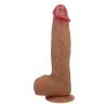 25,5 cm Realistik Vantuzlu Dildo Penis