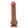 26 cm Çift Katmanlı Realistik Vantuzlu Melez Dildo Penis Çayırova
