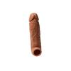 3,5 cm Dolgulu Realistik Melez  Penis Kılıfı