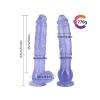 31,5cm mavi Jel Dildo Penis