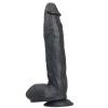 31 cm 6 cm Kalınlığında Vantuzlu Realistik Zenci Penis Dildo