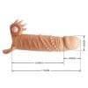 4 cm Dolgu Uzatmalı Titreşimli Penis Kılıfı