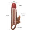 5 cm Dolgu Uzatmalı Titreşimli Osmar Penis Kılıfı