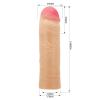 5 cm Dolgulu Ten Rengi Silikon Chane Penis Kılıfı