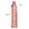 5 cm Dolgulu Ten Rengi Silikon Extender Penis Kılıfı