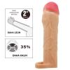 5 cm Dolgulu Ten Rengi Silikon Hani Penis Kılıfı