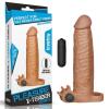 5 cm Uzatmalı Realistik Titreşimli Penis Kılıfı Melez XTender