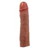 7.5 cm Dolgulu Melez Rengi Silikon Derek Penis Kılıfı