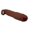 7.5 cm Dolgulu Melez Rengi Silikon Gerd Penis Kılıfı