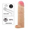 7.5 cm Dolgulu Ten Rengi Silikon Gerd Penis Kılıfı