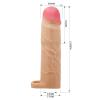 7.5 cm Dolgulu Ten Rengi Silikon Gerd Penis Kılıfı