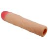 7.5 cm Dolgulu Ten Rengi Silikon Kylian Penis Kılıfı