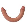 Çift Taraflı Realistik Dildo Anal Vajinal Penis 34 cm